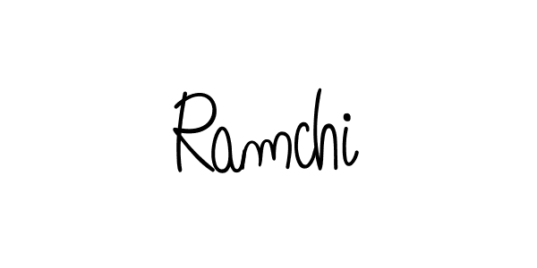 You should practise on your own different ways (Angelique-Rose-font-FFP) to write your name (Ramchi) in signature. don't let someone else do it for you. Ramchi signature style 5 images and pictures png