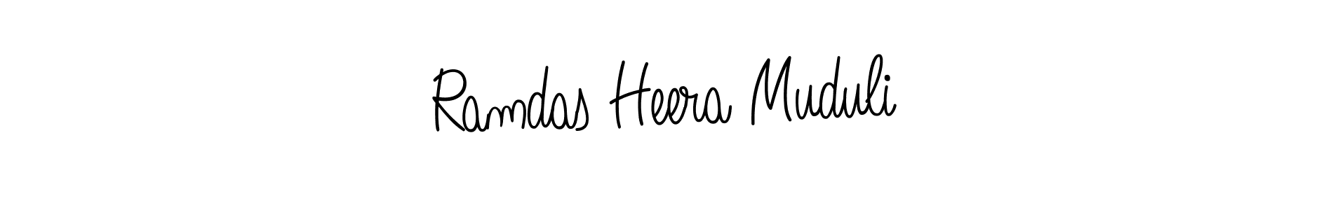 How to make Ramdas Heera Muduli name signature. Use Angelique-Rose-font-FFP style for creating short signs online. This is the latest handwritten sign. Ramdas Heera Muduli signature style 5 images and pictures png