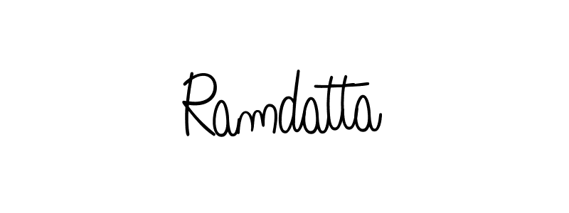 Use a signature maker to create a handwritten signature online. With this signature software, you can design (Angelique-Rose-font-FFP) your own signature for name Ramdatta. Ramdatta signature style 5 images and pictures png