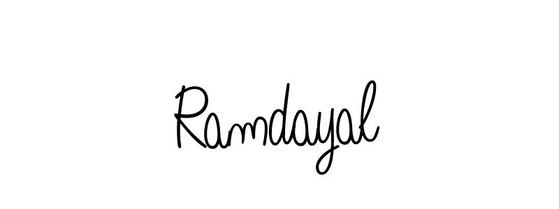 You should practise on your own different ways (Angelique-Rose-font-FFP) to write your name (Ramdayal) in signature. don't let someone else do it for you. Ramdayal signature style 5 images and pictures png