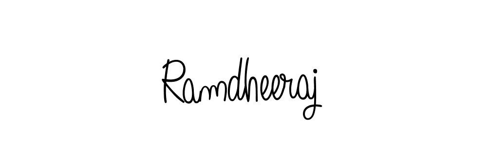 Also we have Ramdheeraj name is the best signature style. Create professional handwritten signature collection using Angelique-Rose-font-FFP autograph style. Ramdheeraj signature style 5 images and pictures png