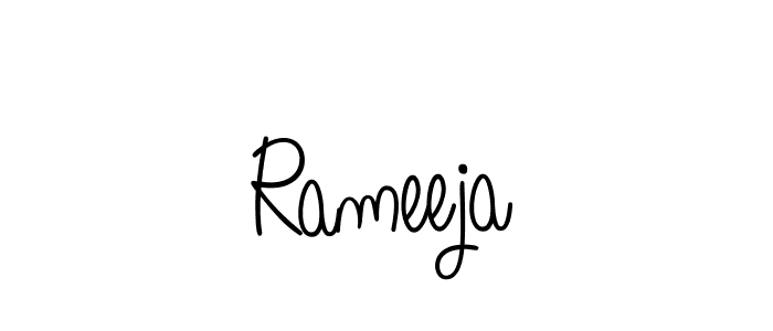 Rameeja stylish signature style. Best Handwritten Sign (Angelique-Rose-font-FFP) for my name. Handwritten Signature Collection Ideas for my name Rameeja. Rameeja signature style 5 images and pictures png