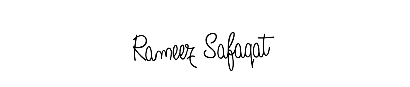 How to Draw Rameez Safaqat signature style? Angelique-Rose-font-FFP is a latest design signature styles for name Rameez Safaqat. Rameez Safaqat signature style 5 images and pictures png