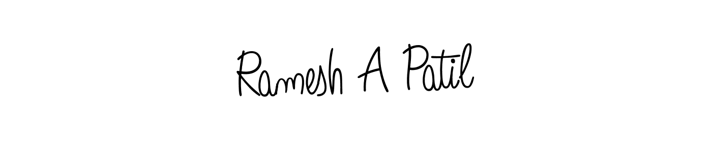 Make a short Ramesh A Patil signature style. Manage your documents anywhere anytime using Angelique-Rose-font-FFP. Create and add eSignatures, submit forms, share and send files easily. Ramesh A Patil signature style 5 images and pictures png