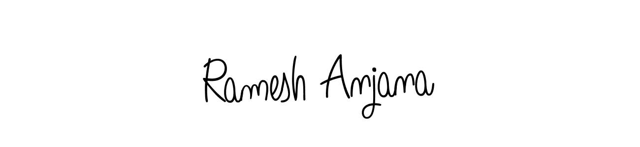 Once you've used our free online signature maker to create your best signature Angelique-Rose-font-FFP style, it's time to enjoy all of the benefits that Ramesh Anjana name signing documents. Ramesh Anjana signature style 5 images and pictures png