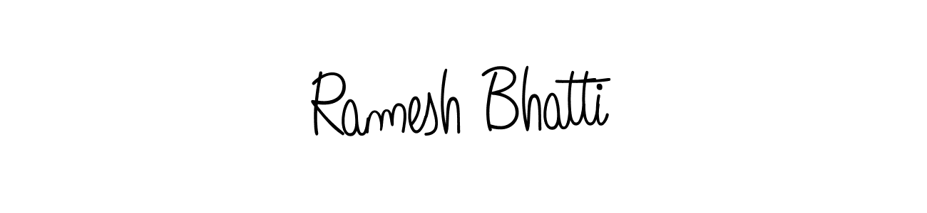 How to Draw Ramesh Bhatti signature style? Angelique-Rose-font-FFP is a latest design signature styles for name Ramesh Bhatti. Ramesh Bhatti signature style 5 images and pictures png