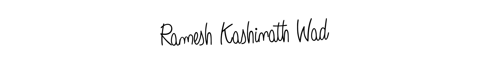 The best way (Angelique-Rose-font-FFP) to make a short signature is to pick only two or three words in your name. The name Ramesh Kashinath Wad include a total of six letters. For converting this name. Ramesh Kashinath Wad signature style 5 images and pictures png