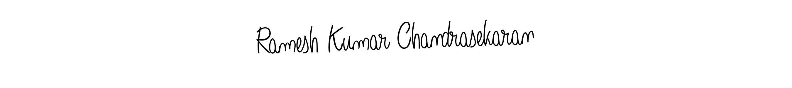 Create a beautiful signature design for name Ramesh Kumar Chandrasekaran. With this signature (Angelique-Rose-font-FFP) fonts, you can make a handwritten signature for free. Ramesh Kumar Chandrasekaran signature style 5 images and pictures png