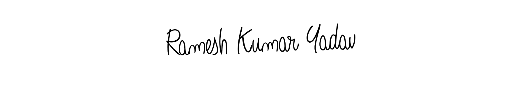 Make a beautiful signature design for name Ramesh Kumar Yadav. With this signature (Angelique-Rose-font-FFP) style, you can create a handwritten signature for free. Ramesh Kumar Yadav signature style 5 images and pictures png