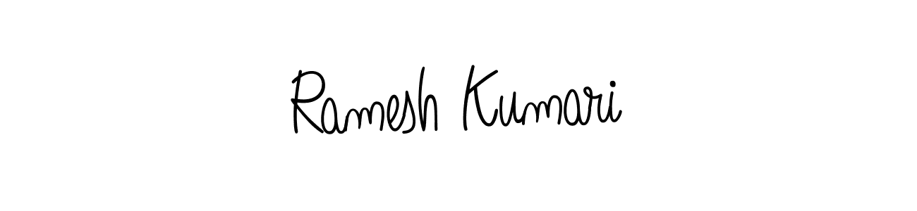 How to make Ramesh Kumari signature? Angelique-Rose-font-FFP is a professional autograph style. Create handwritten signature for Ramesh Kumari name. Ramesh Kumari signature style 5 images and pictures png