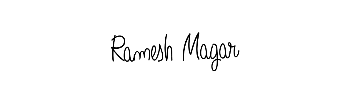 Angelique-Rose-font-FFP is a professional signature style that is perfect for those who want to add a touch of class to their signature. It is also a great choice for those who want to make their signature more unique. Get Ramesh Magar name to fancy signature for free. Ramesh Magar signature style 5 images and pictures png