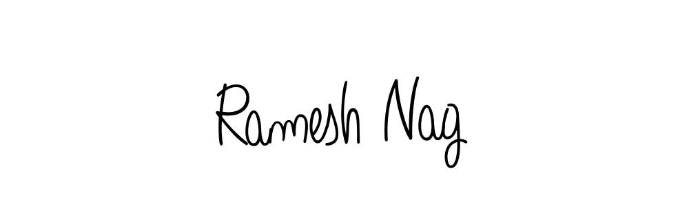 Design your own signature with our free online signature maker. With this signature software, you can create a handwritten (Angelique-Rose-font-FFP) signature for name Ramesh Nag. Ramesh Nag signature style 5 images and pictures png