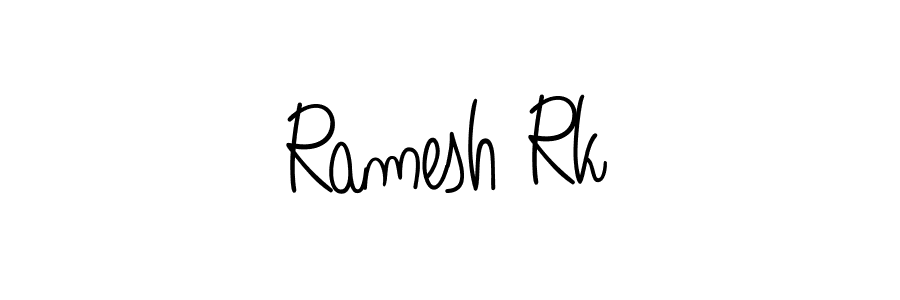 Also we have Ramesh Rk name is the best signature style. Create professional handwritten signature collection using Angelique-Rose-font-FFP autograph style. Ramesh Rk signature style 5 images and pictures png