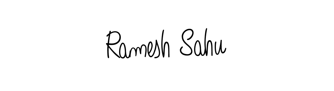 Ramesh Sahu stylish signature style. Best Handwritten Sign (Angelique-Rose-font-FFP) for my name. Handwritten Signature Collection Ideas for my name Ramesh Sahu. Ramesh Sahu signature style 5 images and pictures png