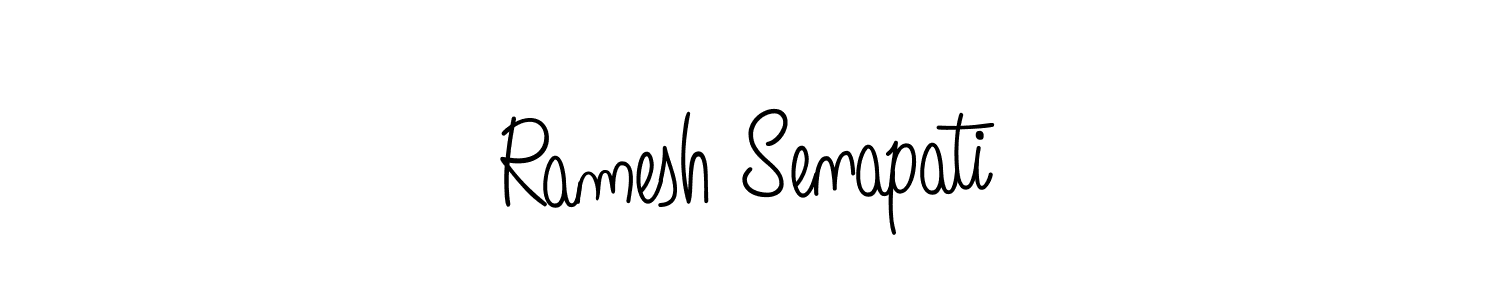 if you are searching for the best signature style for your name Ramesh Senapati. so please give up your signature search. here we have designed multiple signature styles  using Angelique-Rose-font-FFP. Ramesh Senapati signature style 5 images and pictures png