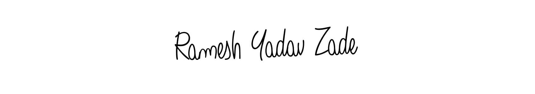 Make a short Ramesh Yadav Zade signature style. Manage your documents anywhere anytime using Angelique-Rose-font-FFP. Create and add eSignatures, submit forms, share and send files easily. Ramesh Yadav Zade signature style 5 images and pictures png