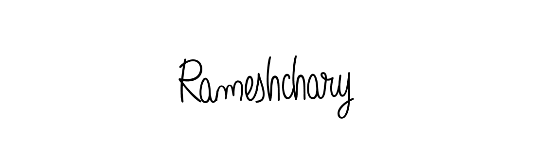 Design your own signature with our free online signature maker. With this signature software, you can create a handwritten (Angelique-Rose-font-FFP) signature for name Rameshchary. Rameshchary signature style 5 images and pictures png