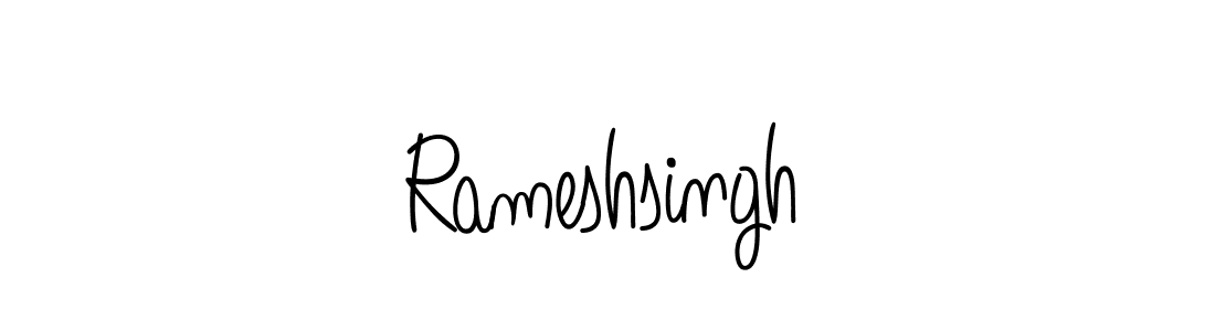 You should practise on your own different ways (Angelique-Rose-font-FFP) to write your name (Rameshsingh) in signature. don't let someone else do it for you. Rameshsingh signature style 5 images and pictures png