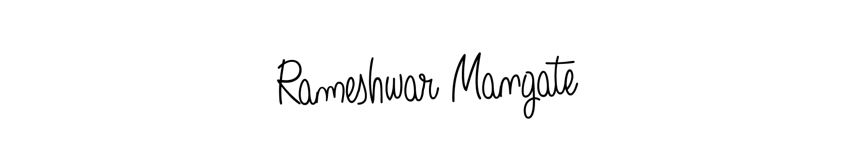 How to Draw Rameshwar Mangate signature style? Angelique-Rose-font-FFP is a latest design signature styles for name Rameshwar Mangate. Rameshwar Mangate signature style 5 images and pictures png
