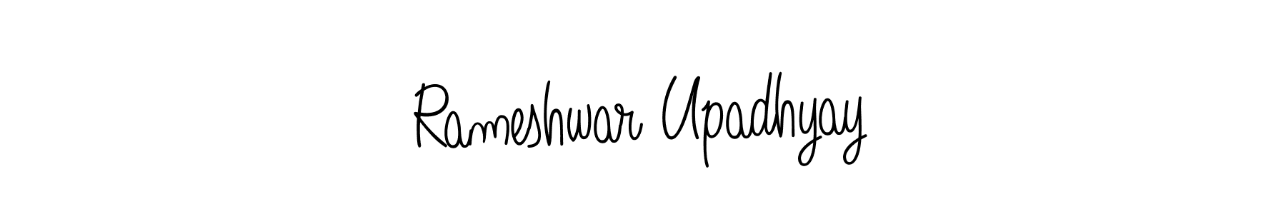 This is the best signature style for the Rameshwar Upadhyay name. Also you like these signature font (Angelique-Rose-font-FFP). Mix name signature. Rameshwar Upadhyay signature style 5 images and pictures png