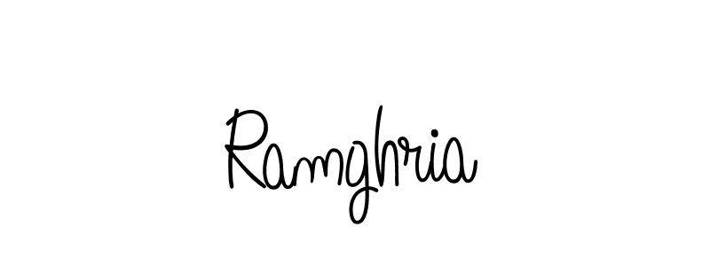 How to make Ramghria name signature. Use Angelique-Rose-font-FFP style for creating short signs online. This is the latest handwritten sign. Ramghria signature style 5 images and pictures png