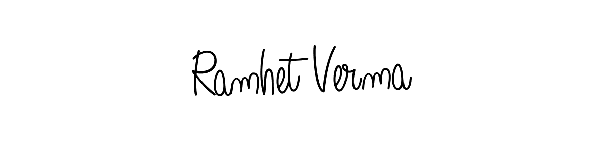 Once you've used our free online signature maker to create your best signature Angelique-Rose-font-FFP style, it's time to enjoy all of the benefits that Ramhet Verma name signing documents. Ramhet Verma signature style 5 images and pictures png