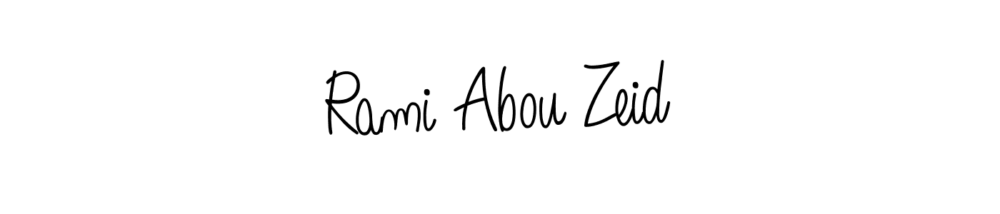 Angelique-Rose-font-FFP is a professional signature style that is perfect for those who want to add a touch of class to their signature. It is also a great choice for those who want to make their signature more unique. Get Rami Abou Zeid name to fancy signature for free. Rami Abou Zeid signature style 5 images and pictures png