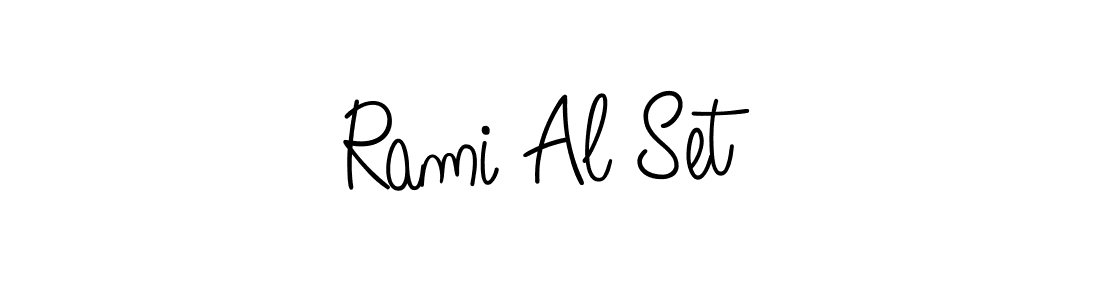 Make a beautiful signature design for name Rami Al Set. With this signature (Angelique-Rose-font-FFP) style, you can create a handwritten signature for free. Rami Al Set signature style 5 images and pictures png