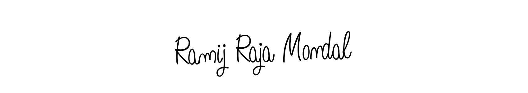 Design your own signature with our free online signature maker. With this signature software, you can create a handwritten (Angelique-Rose-font-FFP) signature for name Ramij Raja Mondal. Ramij Raja Mondal signature style 5 images and pictures png