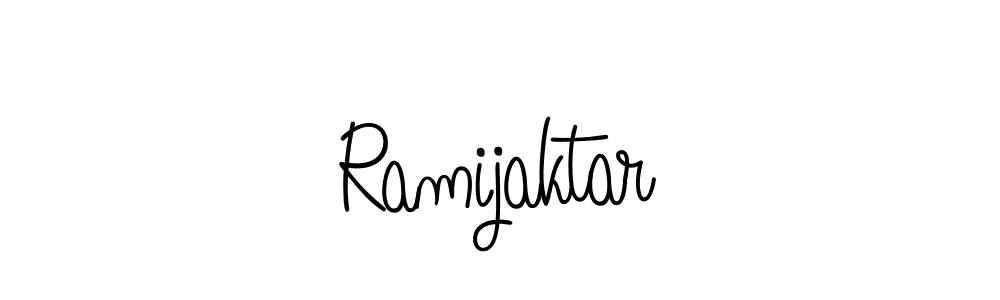 How to make Ramijaktar signature? Angelique-Rose-font-FFP is a professional autograph style. Create handwritten signature for Ramijaktar name. Ramijaktar signature style 5 images and pictures png