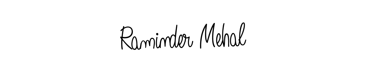 How to make Raminder Mehal signature? Angelique-Rose-font-FFP is a professional autograph style. Create handwritten signature for Raminder Mehal name. Raminder Mehal signature style 5 images and pictures png