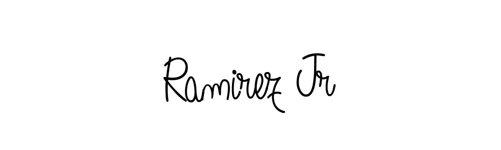 Design your own signature with our free online signature maker. With this signature software, you can create a handwritten (Angelique-Rose-font-FFP) signature for name Ramirez Jr. Ramirez Jr signature style 5 images and pictures png