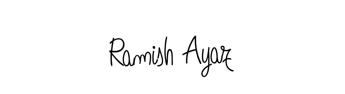 You can use this online signature creator to create a handwritten signature for the name Ramish Ayaz. This is the best online autograph maker. Ramish Ayaz signature style 5 images and pictures png
