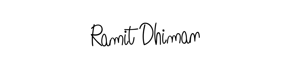Also You can easily find your signature by using the search form. We will create Ramit Dhiman name handwritten signature images for you free of cost using Angelique-Rose-font-FFP sign style. Ramit Dhiman signature style 5 images and pictures png