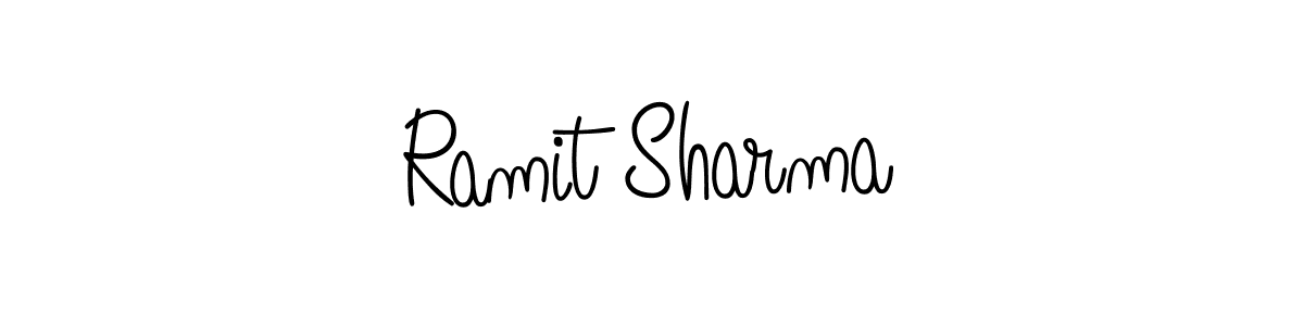 Ramit Sharma stylish signature style. Best Handwritten Sign (Angelique-Rose-font-FFP) for my name. Handwritten Signature Collection Ideas for my name Ramit Sharma. Ramit Sharma signature style 5 images and pictures png