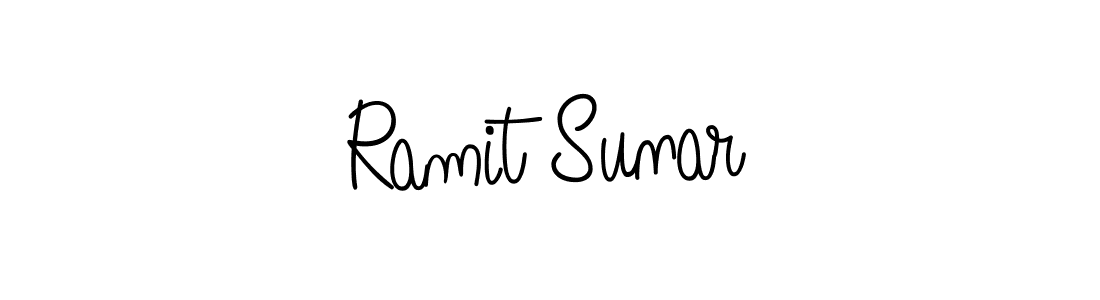 Create a beautiful signature design for name Ramit Sunar. With this signature (Angelique-Rose-font-FFP) fonts, you can make a handwritten signature for free. Ramit Sunar signature style 5 images and pictures png