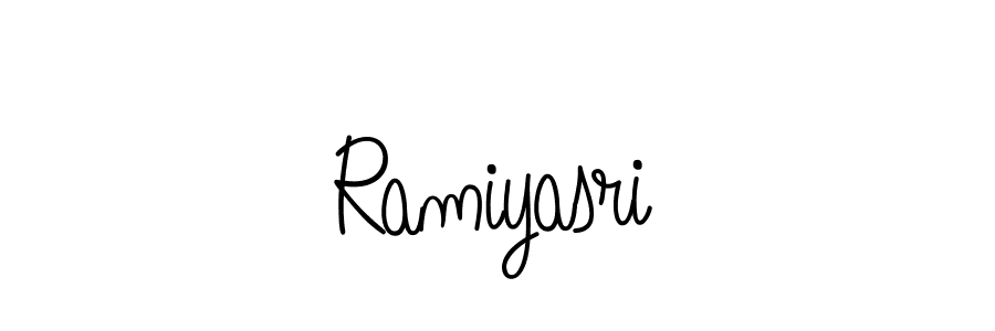 The best way (Angelique-Rose-font-FFP) to make a short signature is to pick only two or three words in your name. The name Ramiyasri include a total of six letters. For converting this name. Ramiyasri signature style 5 images and pictures png