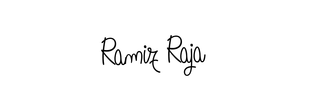 Make a beautiful signature design for name Ramiz Raja. With this signature (Angelique-Rose-font-FFP) style, you can create a handwritten signature for free. Ramiz Raja signature style 5 images and pictures png