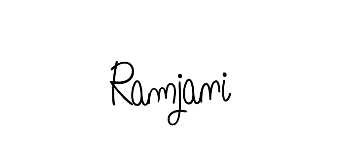 How to make Ramjani signature? Angelique-Rose-font-FFP is a professional autograph style. Create handwritten signature for Ramjani name. Ramjani signature style 5 images and pictures png