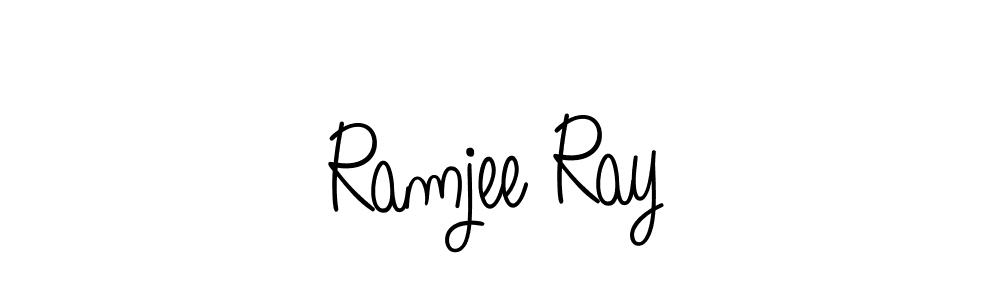Create a beautiful signature design for name Ramjee Ray. With this signature (Angelique-Rose-font-FFP) fonts, you can make a handwritten signature for free. Ramjee Ray signature style 5 images and pictures png