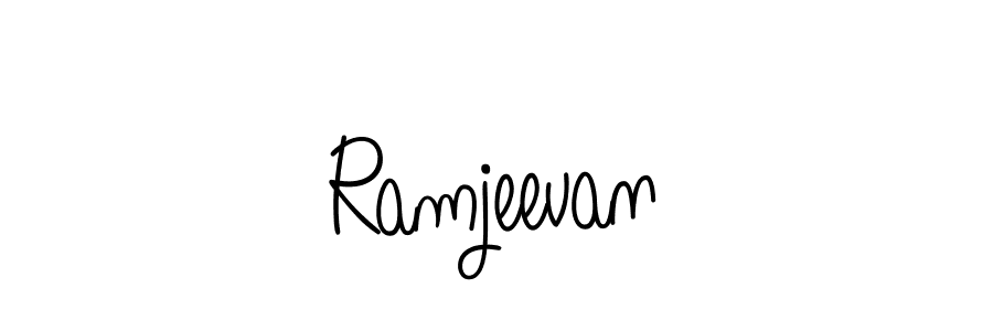 The best way (Angelique-Rose-font-FFP) to make a short signature is to pick only two or three words in your name. The name Ramjeevan include a total of six letters. For converting this name. Ramjeevan signature style 5 images and pictures png