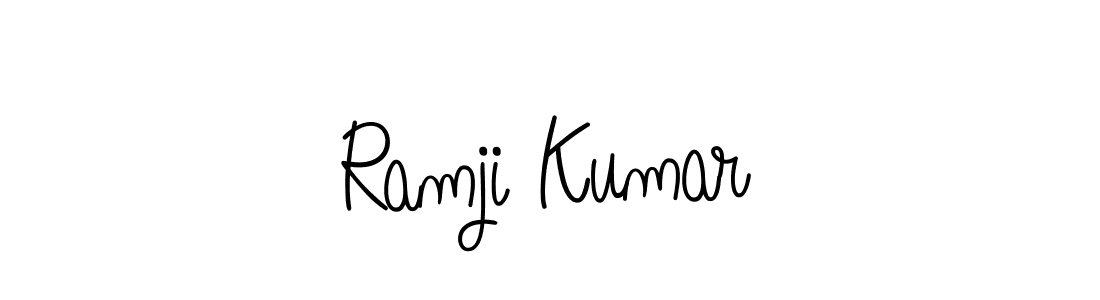 Design your own signature with our free online signature maker. With this signature software, you can create a handwritten (Angelique-Rose-font-FFP) signature for name Ramji Kumar. Ramji Kumar signature style 5 images and pictures png