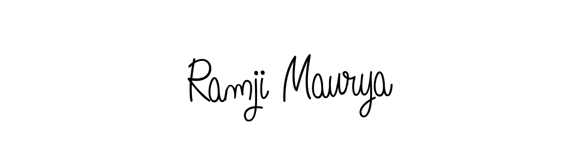 Make a short Ramji Maurya signature style. Manage your documents anywhere anytime using Angelique-Rose-font-FFP. Create and add eSignatures, submit forms, share and send files easily. Ramji Maurya signature style 5 images and pictures png
