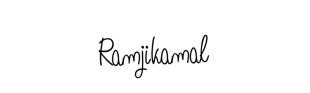 How to make Ramjikamal signature? Angelique-Rose-font-FFP is a professional autograph style. Create handwritten signature for Ramjikamal name. Ramjikamal signature style 5 images and pictures png