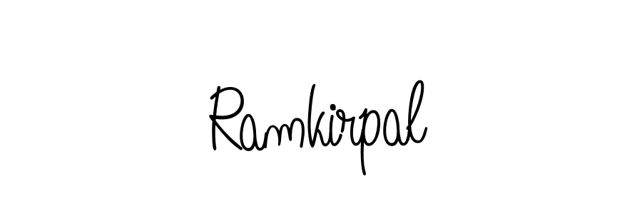 Create a beautiful signature design for name Ramkirpal. With this signature (Angelique-Rose-font-FFP) fonts, you can make a handwritten signature for free. Ramkirpal signature style 5 images and pictures png