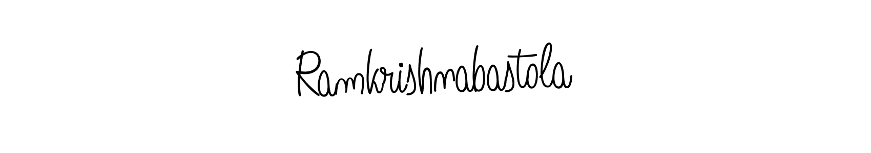 You should practise on your own different ways (Angelique-Rose-font-FFP) to write your name (Ramkrishnabastola) in signature. don't let someone else do it for you. Ramkrishnabastola signature style 5 images and pictures png