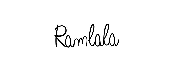 Ramlala stylish signature style. Best Handwritten Sign (Angelique-Rose-font-FFP) for my name. Handwritten Signature Collection Ideas for my name Ramlala. Ramlala signature style 5 images and pictures png