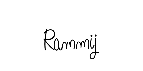 Design your own signature with our free online signature maker. With this signature software, you can create a handwritten (Angelique-Rose-font-FFP) signature for name Rammij. Rammij signature style 5 images and pictures png