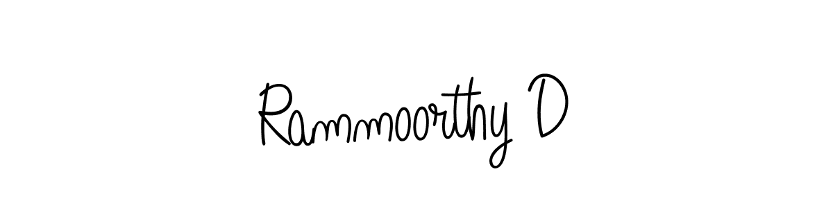 It looks lik you need a new signature style for name Rammoorthy D. Design unique handwritten (Angelique-Rose-font-FFP) signature with our free signature maker in just a few clicks. Rammoorthy D signature style 5 images and pictures png