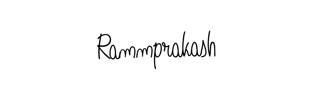 Use a signature maker to create a handwritten signature online. With this signature software, you can design (Angelique-Rose-font-FFP) your own signature for name Rammprakash. Rammprakash signature style 5 images and pictures png